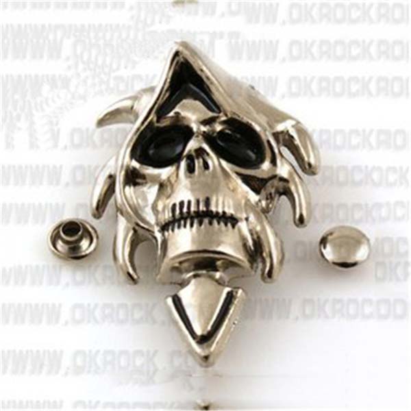 D005 Skull Alloy Rivets 35x53mm 100pcs/bag