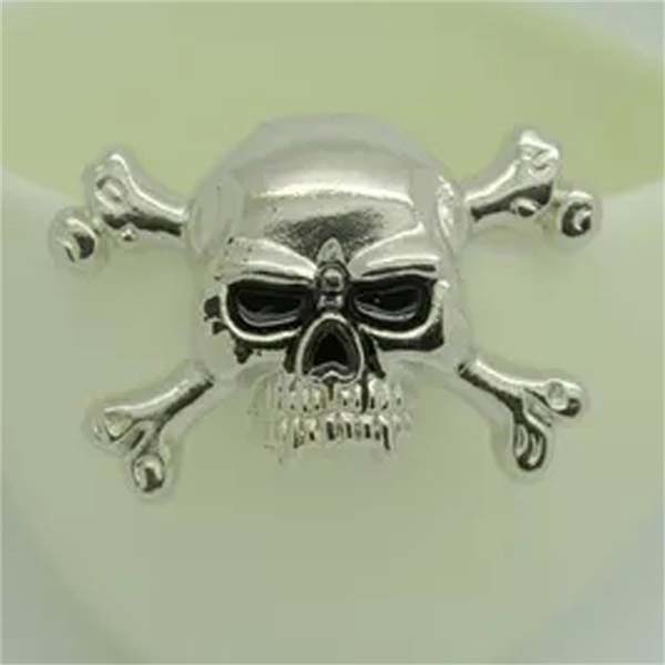D006 Skull Alloy Rivets 40x30mm 100pcs/bag