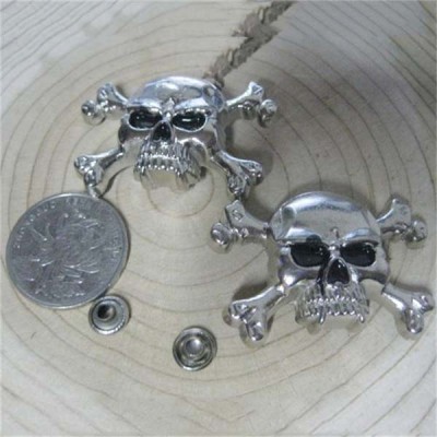 D006 Skull Alloy Rivets 40x30mm 100pcs/bag