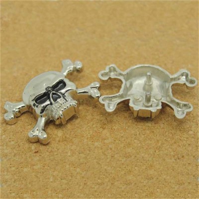 D006 Skull Alloy Rivets 40x30mm 100pcs/bag