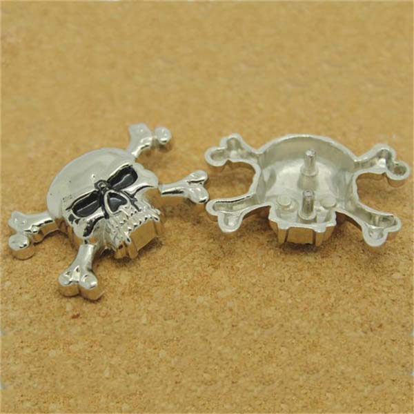 D006 Skull Alloy Rivets 40x30mm 100pcs/bag