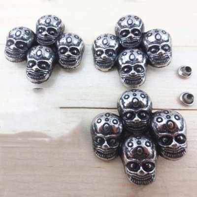J4040 Skull Alloy Rivets 40x40mm 100pcs/bag
