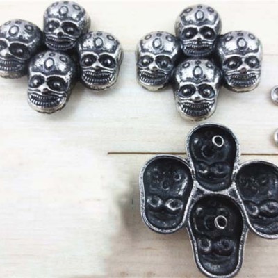 J4040 Skull Alloy Rivets 40x40mm 100pcs/bag