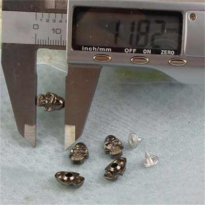 K067 Skull Head Rivets 11.8x8mm 100pcs/bag