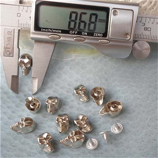 K075 Skull Head Rivets 9x14mm 100pcs/bag