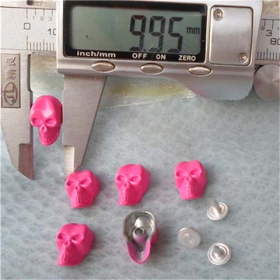 K076 Skull Head Rivets 10x16mm 100pcs/bag