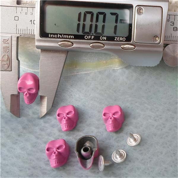 K076 Skull Head Rivets 10x16mm 100pcs/bag
