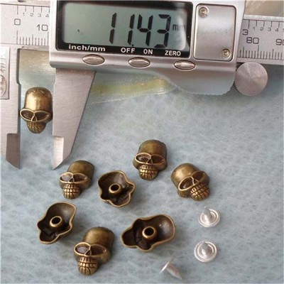 K078 Skull Head Rivets 15.7x11.4mm 100pcs/bag