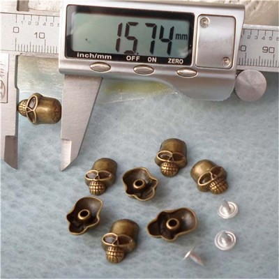 K078 Skull Head Rivets 15.7x11.4mm 100pcs/bag