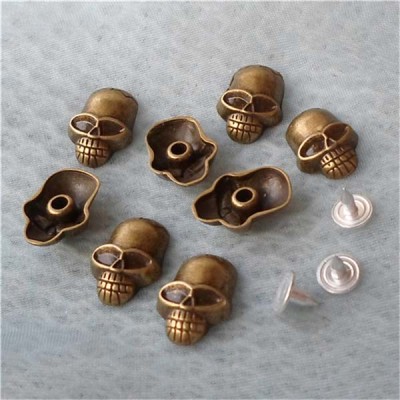 K078 Skull Head Rivets 15.7x11.4mm 100pcs/bag