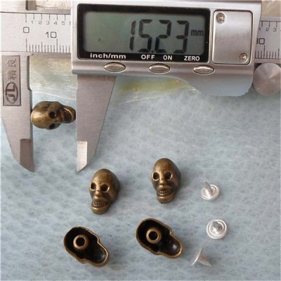 K085 Skull Head Rivets 15x9mm 100pcs/bag