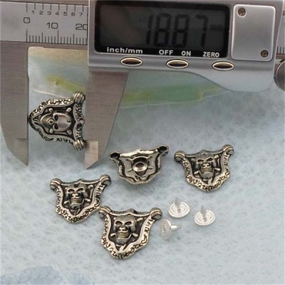 K140 Skull Head Rivets 19x20mm 100pcs/bag