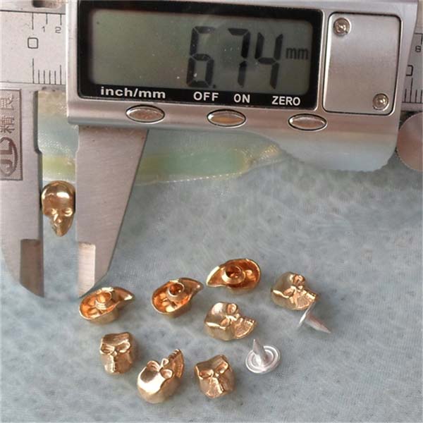 K7107 Skull Head Rivets 7x10.7mm 100pcs/bag
