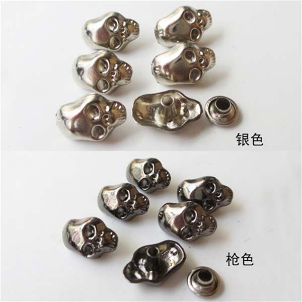 X007 Skull Head Rivets 9x14mm 100pcs/bag
