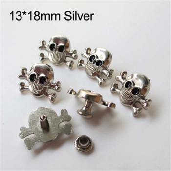 X008 Skull Head Rivets 13x18mm 100pcs/bag