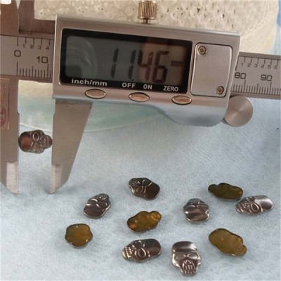 X069 Skull Head Hotfix 8x11mm 100pcs/bag