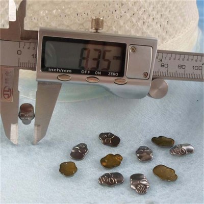 X069 Skull Head Hotfix 8x11mm 100pcs/bag