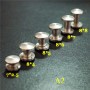 DS846 8X4X6mm Dome Head Stainless Steel Chicago Screw Posts    100 pcs/Bag