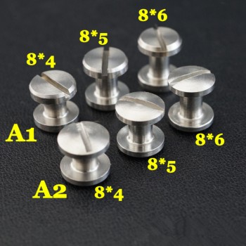 DS848 8X4X8mm Dome Head Stainless Steel Chicago Screw Posts    100 pcs/Bag