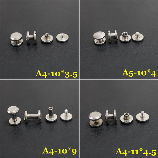 FR406 Stainless Steel Dome Head Binding Head Screw 10x4x8mm 100pcs/bag