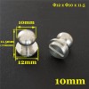 FR502 Stainless Steel Sam Browne Stud Round Head Button Screw Post 12x10x11.5mm 100pcs/bag
