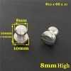 FR504 Stainless Steel Sam Browne Stud Round Head Button Screw Post 10x8x10mm 100pcs/bag