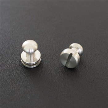 FR506 Stainless Steel Sam Browne Stud Round Head Button Screw Post 9x7x8.5mm 100pcs/bag