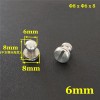 FR507 Stainless Steel Sam Browne Stud Round Head Button Screw Post 8x6x8mm 100pcs/bag