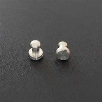 FR508 Stainless Steel Sam Browne Stud Round Head Button Screw Post 7x5x8mm 100pcs/bag