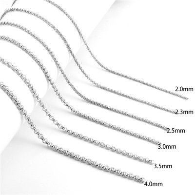 SC002 Stainless Steel Basic Link Chain Necklace Men Women  10 Meters per Bag