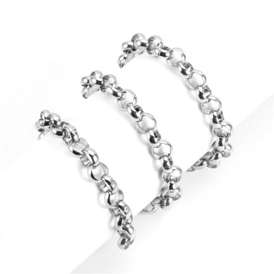 SC002 Stainless Steel Basic Link Chain Necklace Men Women  10 Meters per Bag