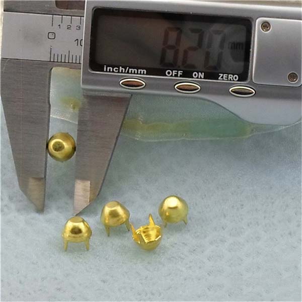 A0845 Bucket Brass Studs 8x4.5mm 1000pcs/bag
