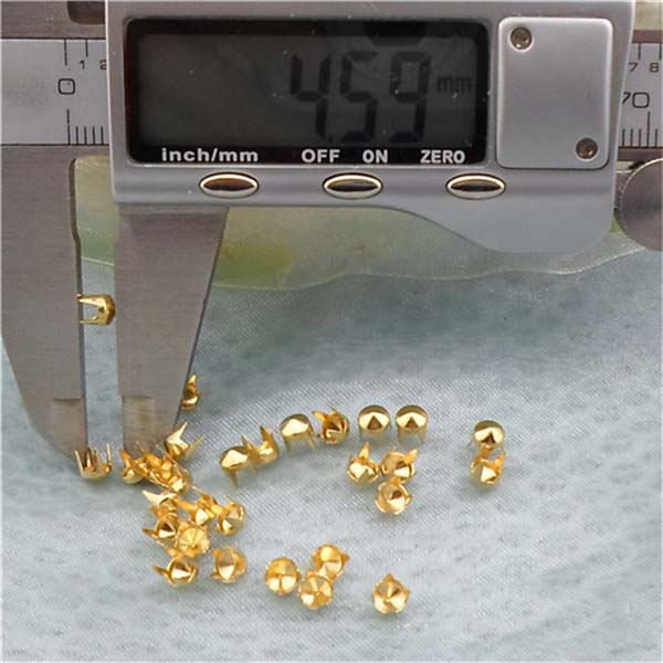 A025 Cone Studs( iron/brass) 4x4.5mm 1000pcs/bag