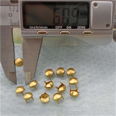 A027 Cone Studs And Spikes With Prongs( iron/brass) 6x2.3mm 1000pcs/bag