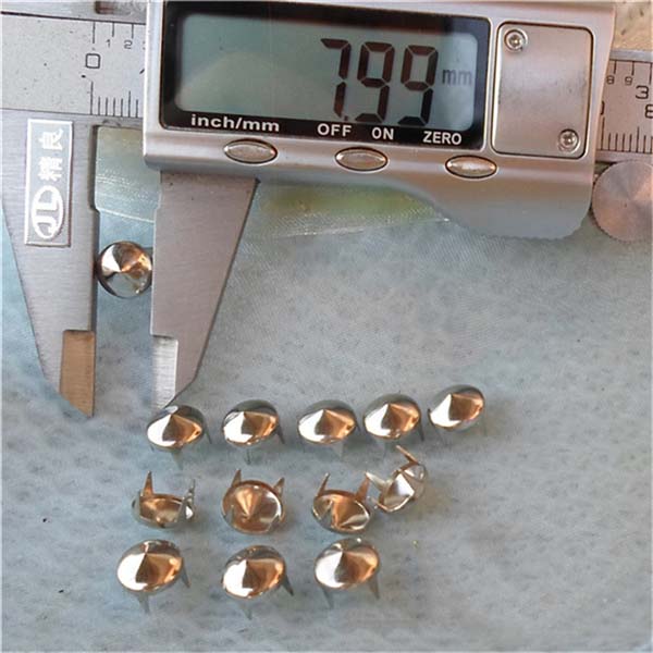 A028 Cone Studs For Clothing( iron/brass) 8x3mm 1000pcs/bag