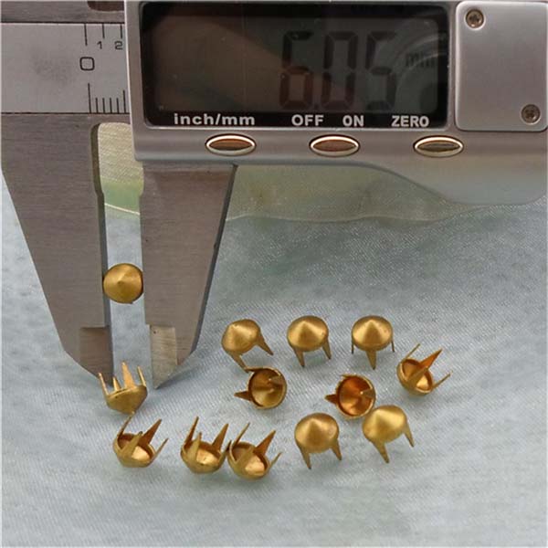 A033 British Cone Studs( iron/brass) 6x3mm 1000pcs/bag