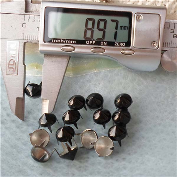 A036 Conical Studs(iron/brass) 9x5mm 1000pcs/bag