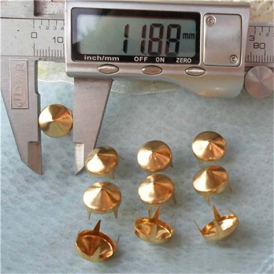 A037 Pack of Cone Studs(iron/brass) 12x5.5mm 1000pcs/bag