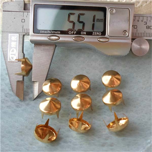 A037 Pack of Cone Studs(iron/brass) 12x5.5mm 1000pcs/bag