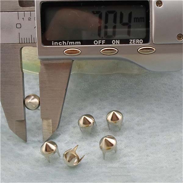 A0745 4-Prong Metal Studs(iron/brass) 7x4.5mm 1000pcs/bag