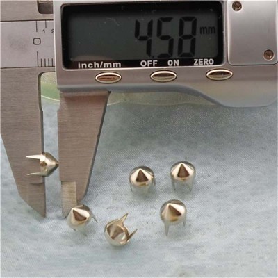 A0745 4-Prong Metal Studs(iron/brass) 7x4.5mm 1000pcs/bag