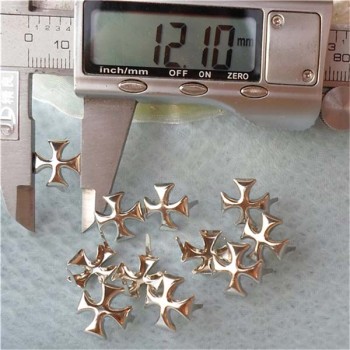 A053 Metal Cross Studs 12x12mm  1000pcs/bag