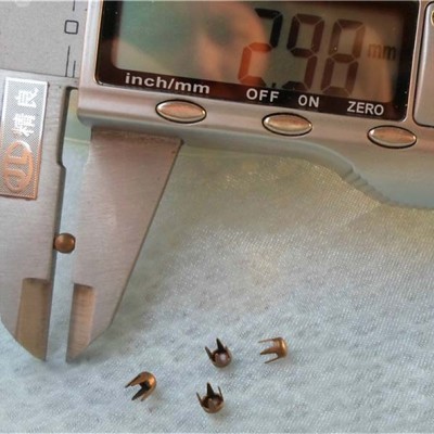A056 Dome Studs For Leathercraft(iron/brass) 3mm 1000pcs/bag