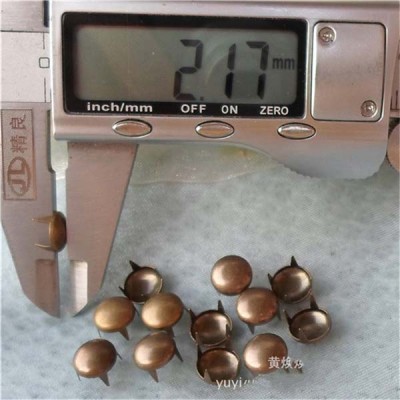 A059 Dome Studs(iron/brass) 8mm 1000pcs/bag