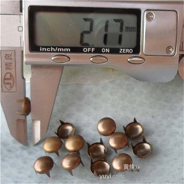 A059 Dome Studs(iron/brass) 8mm 1000pcs/bag