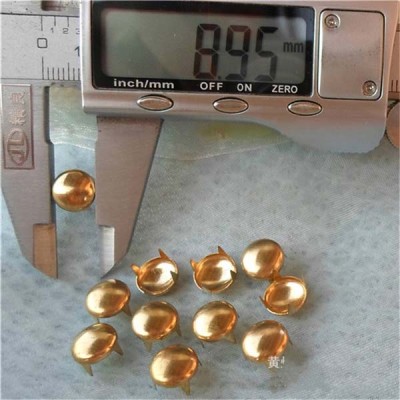 A060 Dome Studs(iron/brass) 9mm 1000pcs/bag