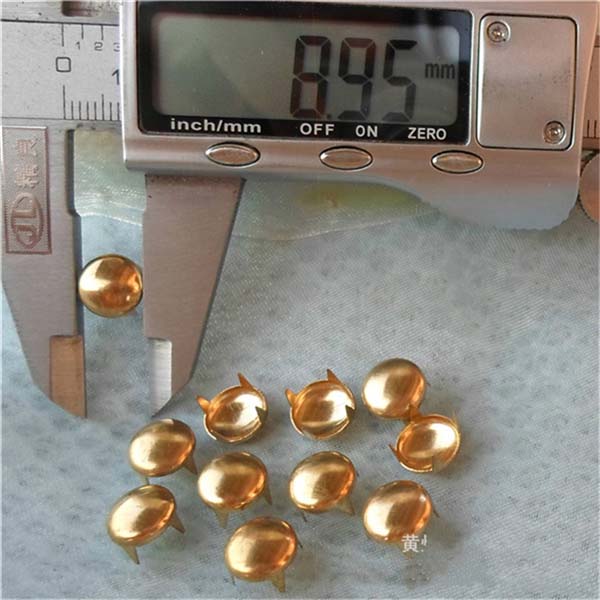 A060 Dome Studs(iron/brass) 9mm 1000pcs/bag