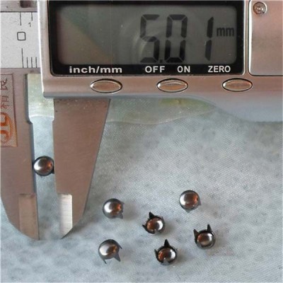 AR0545 Dome Studs(iron/brass) 5mm 1000pcs/bag