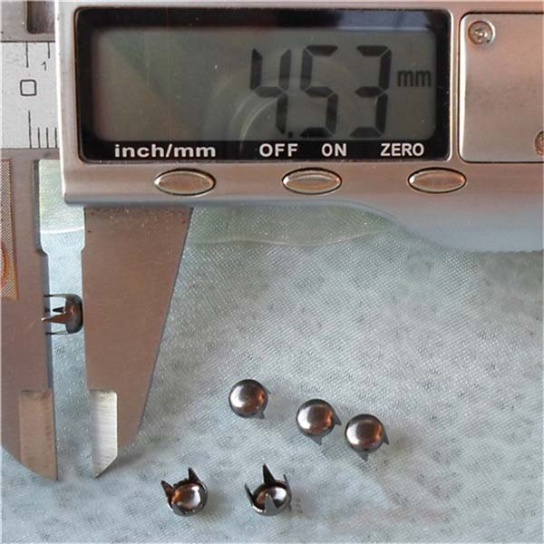 AR0545 Dome Studs(iron/brass) 5mm 1000pcs/bag