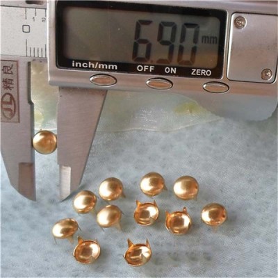 AR0702 Dome Studs(iron/brass) 7mm 1000pcs/bag